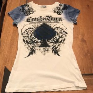 Crash & Burn Tee Size Medium
